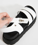 トラックソールストラップサンダル