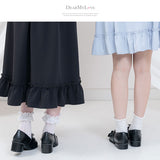 選べるヒールパールリボンローファーパンプス