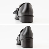 選べるヒールパールリボンローファーパンプス