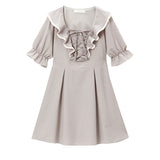 ラッフルレースアップワンピース