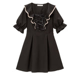 ラッフルレースアップワンピース