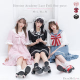 ヒロイン学園レースフリルワンピース