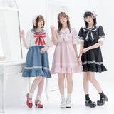 ヒロイン学園レースフリルワンピース