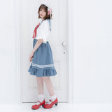 ヒロイン学園レースフリルワンピース