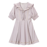 チェック襟学園ワンピース