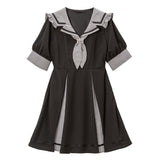 チェック襟学園ワンピース