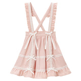 はしごレースサス付きフリルリボンスカート