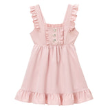 3連ビジューハートエプロンジャンスカ