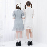 アフタヌーンティーレースビジューワンピース