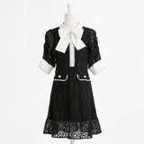 アフタヌーンティーレースビジューワンピース