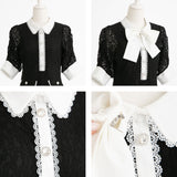 アフタヌーンティーレースビジューワンピース