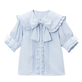 大きめハートバックルリボンセーラーブラウス