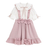 サスジャンスカ重ね着フリルワンピース