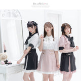 【メール便】スクエアフリルボウタイリボンブラウス