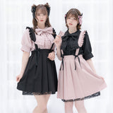 【メール便】スクエアフリルボウタイリボンブラウス