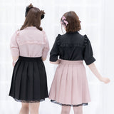 【メール便】スクエアフリルボウタイリボンブラウス