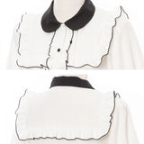 【メール便】スクエアフリルボウタイリボンブラウス