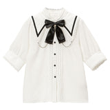 十字架セーラー襟ブラウス