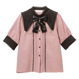 十字架セーラー襟ブラウス