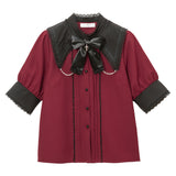 十字架セーラー襟ブラウス