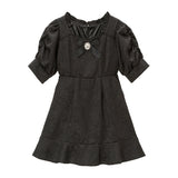 ジャガードパワショルビジューワンピース