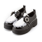 厚底メイドフリルシューズ