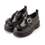 厚底メイドフリルシューズ