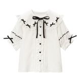 リボンレースロリータブラウス