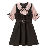 お茶会フリルリボンワンピース