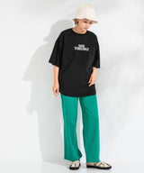 フットボールプリントロゴTシャツ