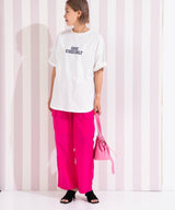 フットボールプリントロゴTシャツ
