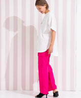 フットボールプリントロゴTシャツ