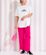フットボールプリントロゴTシャツ