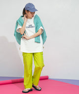 フットボールプリントロゴTシャツ