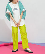 フットボールプリントロゴTシャツ