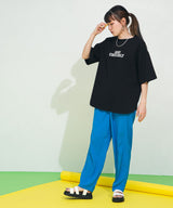 フットボールプリントロゴTシャツ