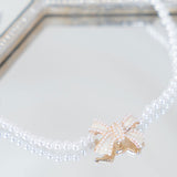 パールリボンチョーカー