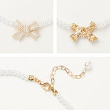 パールリボンチョーカー