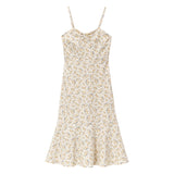 胸元リボンマーメイドキャミワンピ