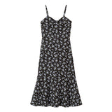 胸元リボンマーメイドキャミワンピ