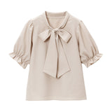 【メール便】ボウタイシンプルブラウス