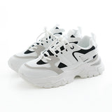 5cmスタイルアップバイカラーMIXダッドスニーカー