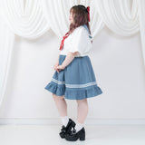 ヒロイン学園レースフリルワンピース