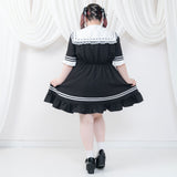 ヒロイン学園レースフリルワンピース