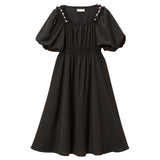 ショルダービジューレディワンピース