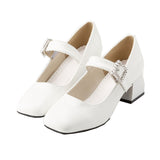 ビジューバックルレディパンプス