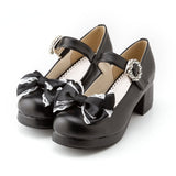 キラキラバックルレースリボンパンプス