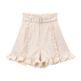 パールバックルジャガードショートパンツ