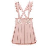 サス付レースアッププリーツスカート