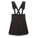 サス付レースアッププリーツスカート